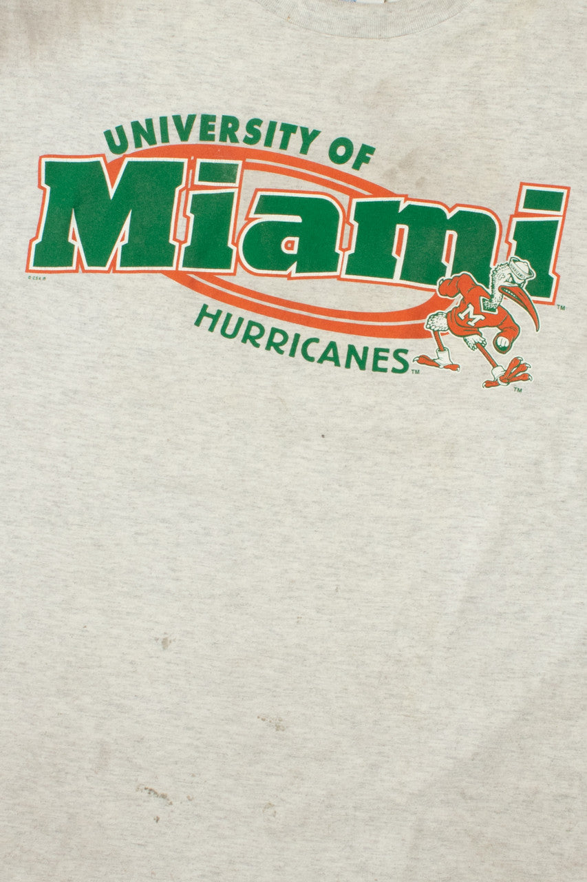 University of Miami Hurricanes Mascot Logo T-Shirt
