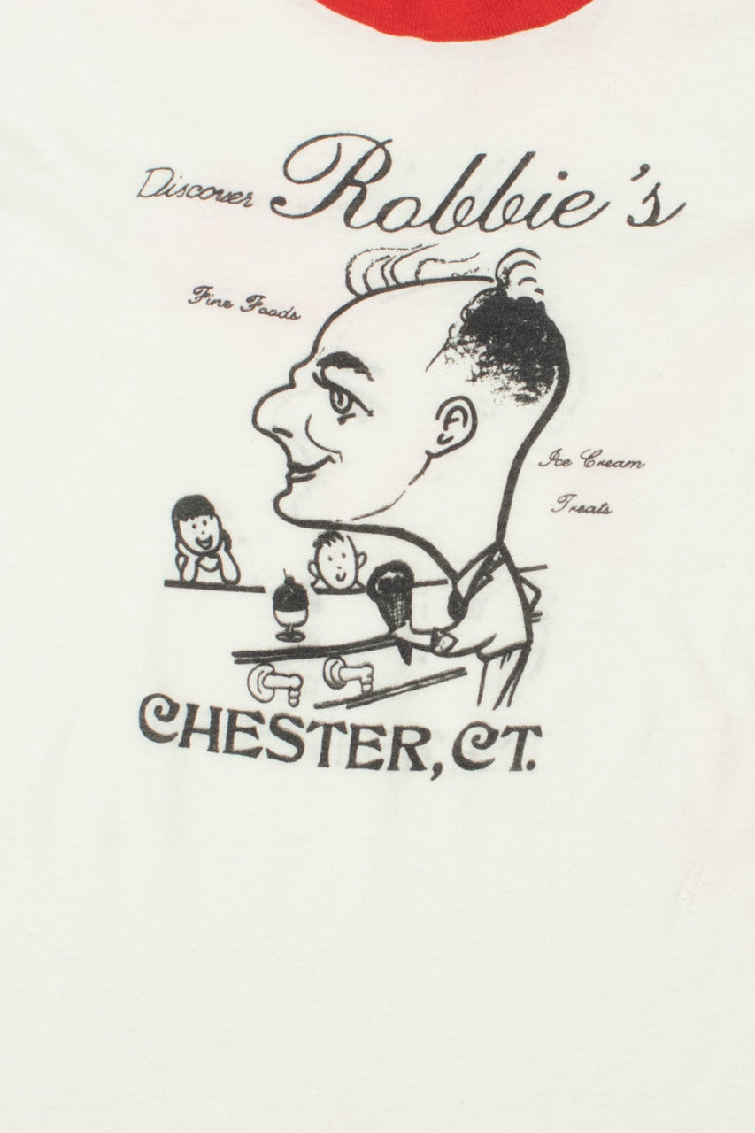 Vintage "Robbie's" Ice Cream Treats Ringer T-Shirt (1980s)