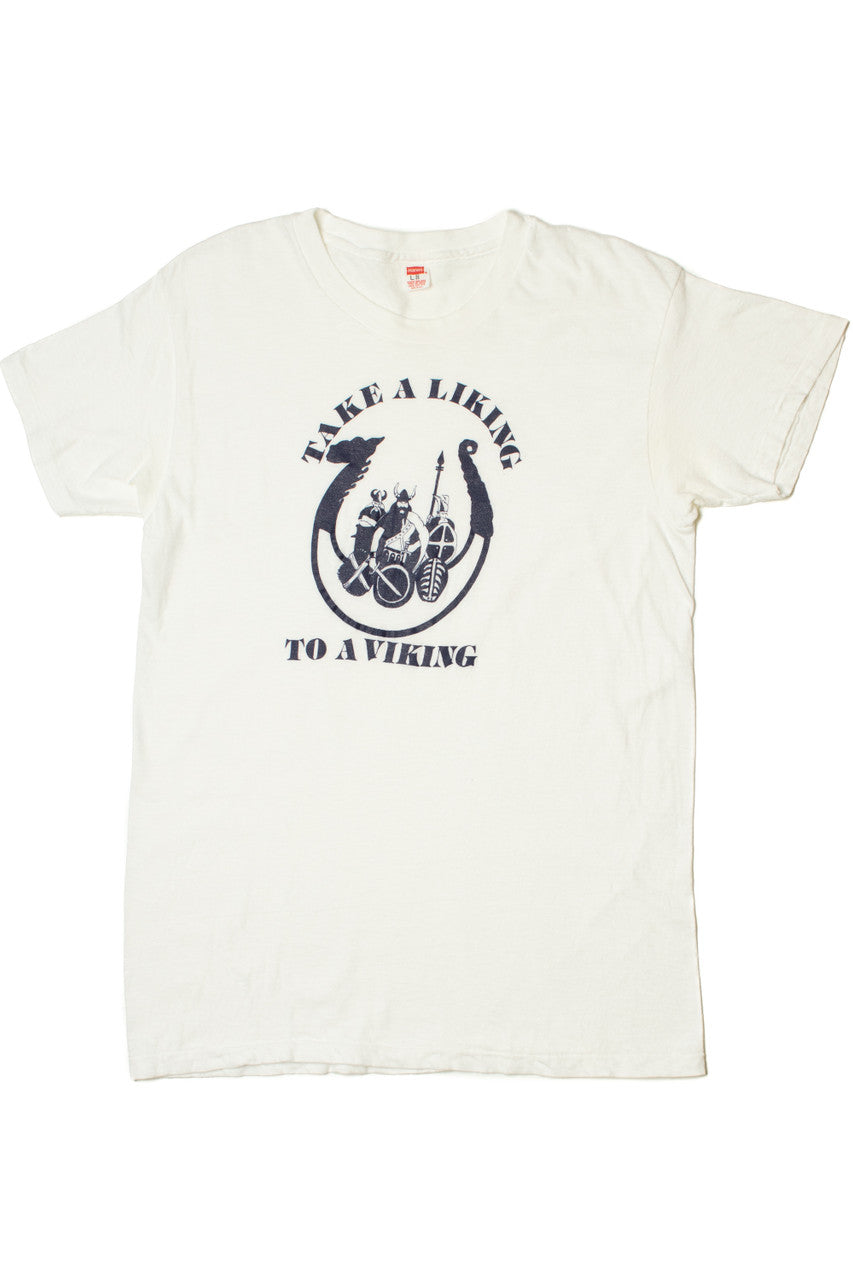 Vintage "Take A Liking To A Viking" T-Shirt (1980s)