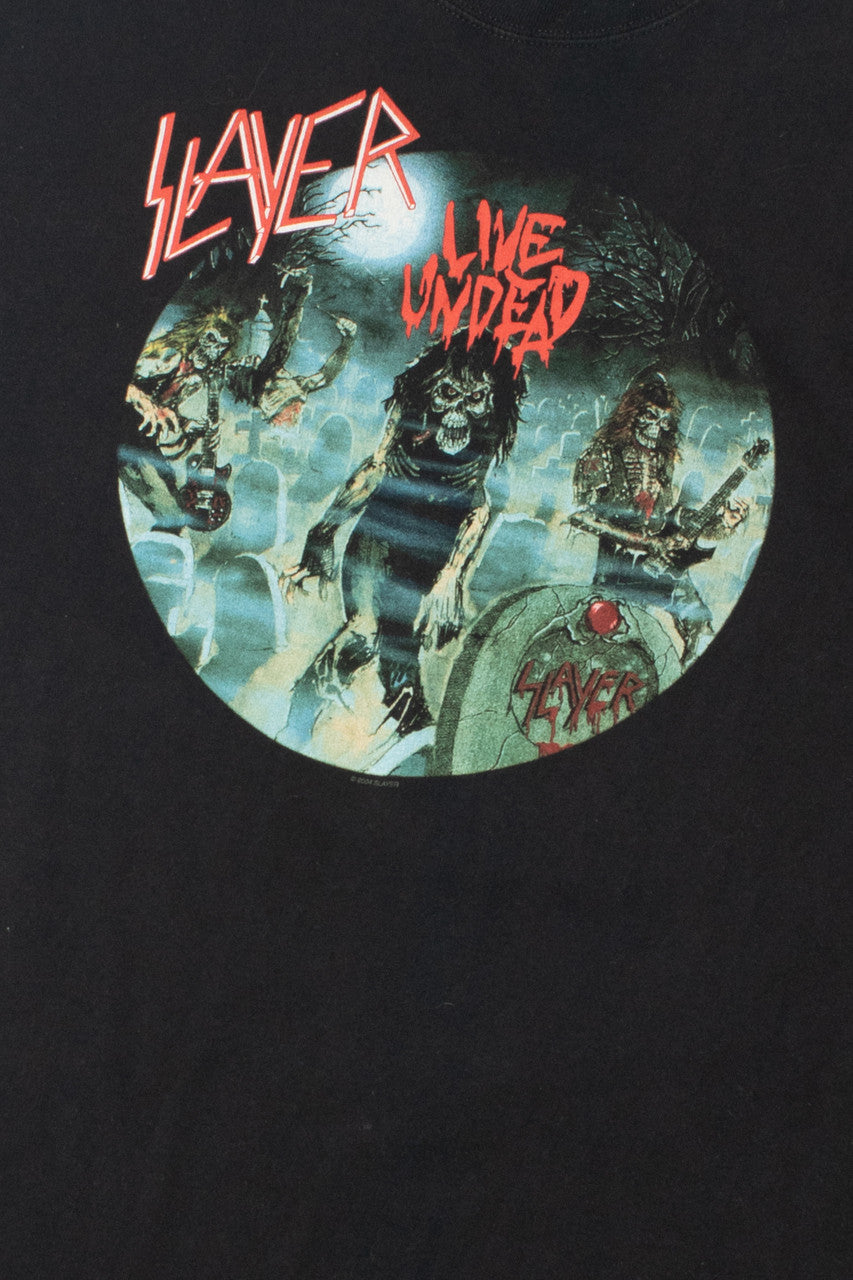 2004 Slayer "Live Undead" Band T-Shirt