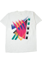 Vintage Abstract Painterly Graphic Print T-Shirt