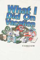 Vintage "What I Did On Vacation" Cancun Single Stitch T-Shirt