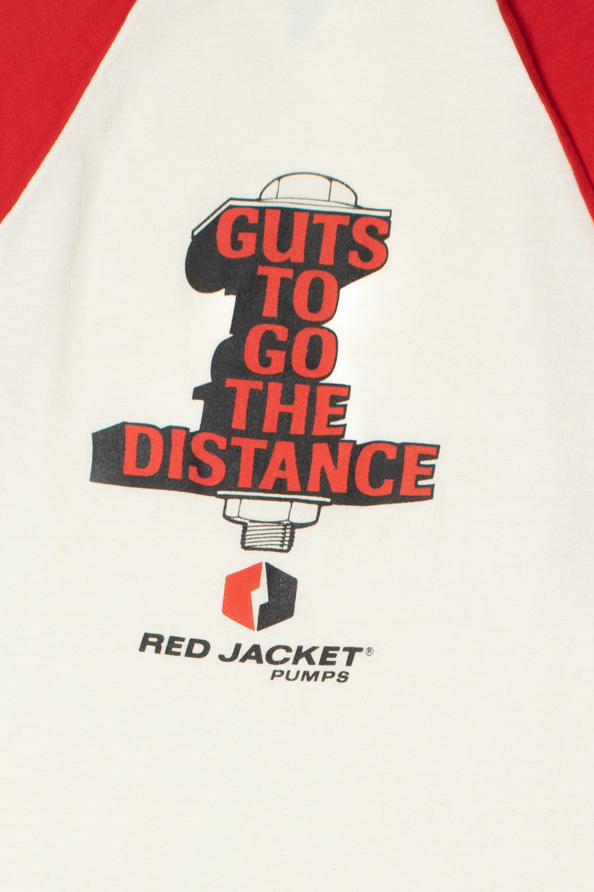 Vintage 1980s "Guts To Go The Distance" Raglan T-Shirt