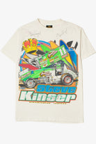 Vintage 2002 Signed Steve Kinser Racing Front/Back Print T-Shirt