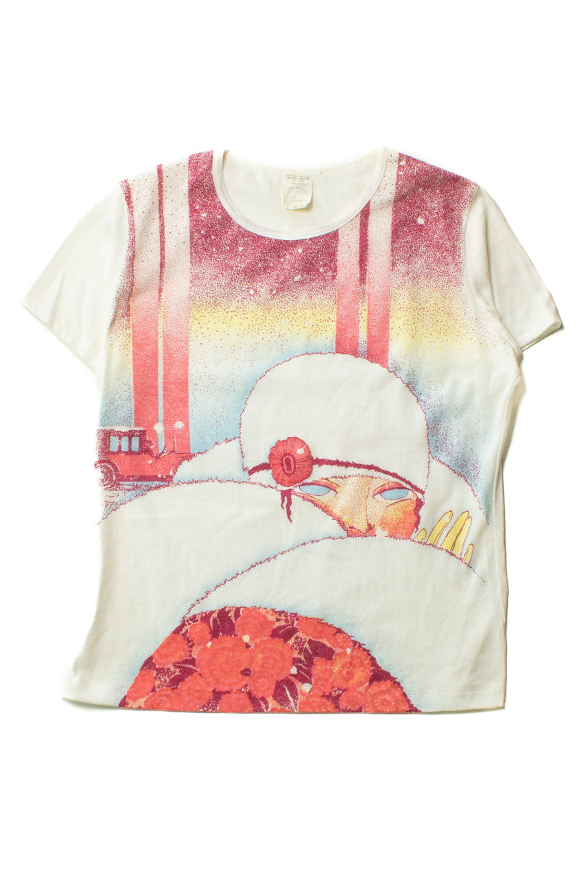 Vintage Flapper Woman T-Shirt (1990s)