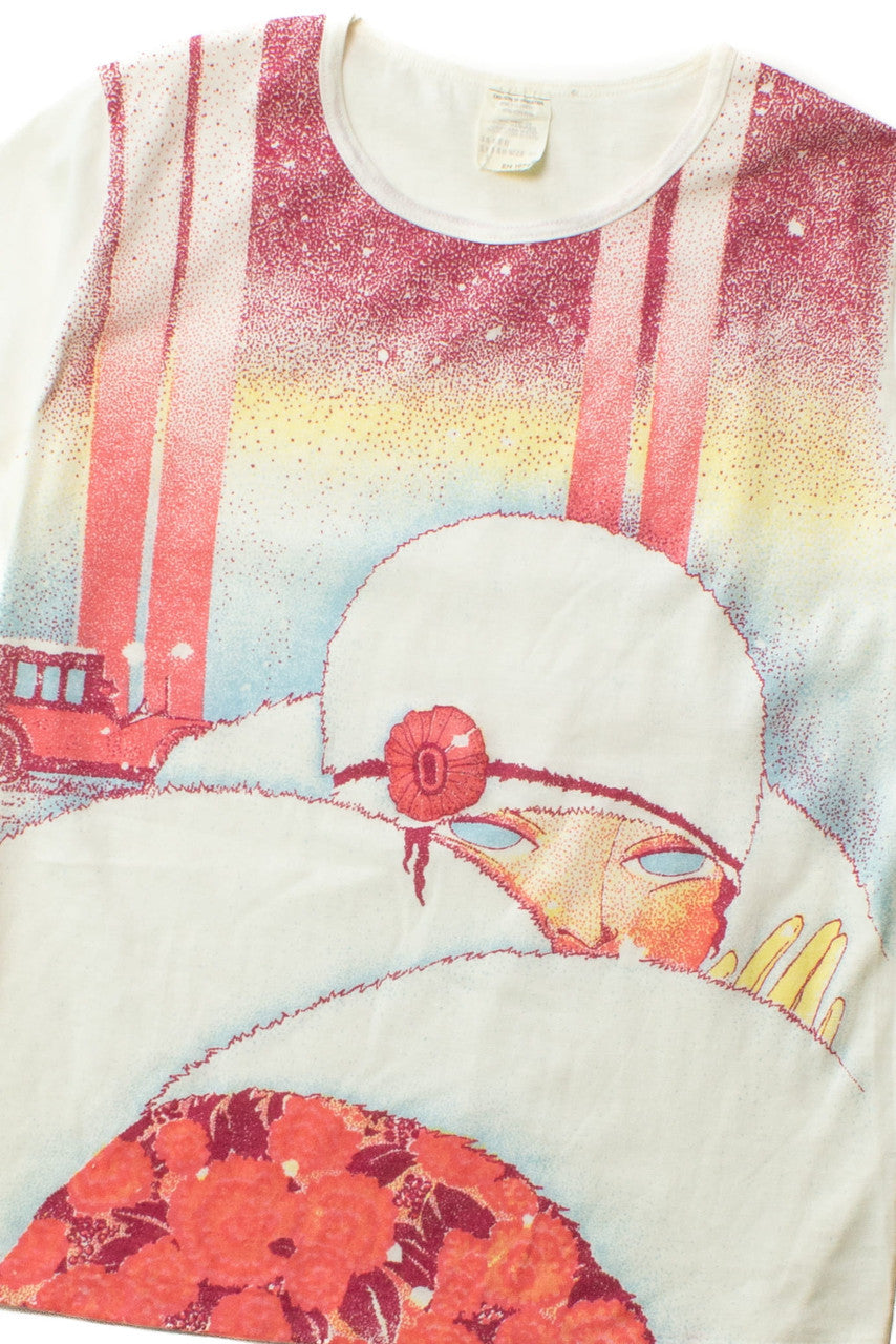 Vintage Flapper Woman T-Shirt (1990s)