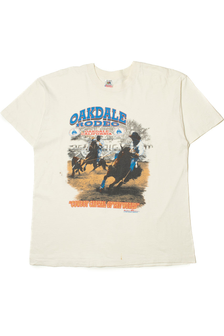 Vintage 1994 Oakdale Rodeo "Cowboy Capital Of The World" T-Shirt