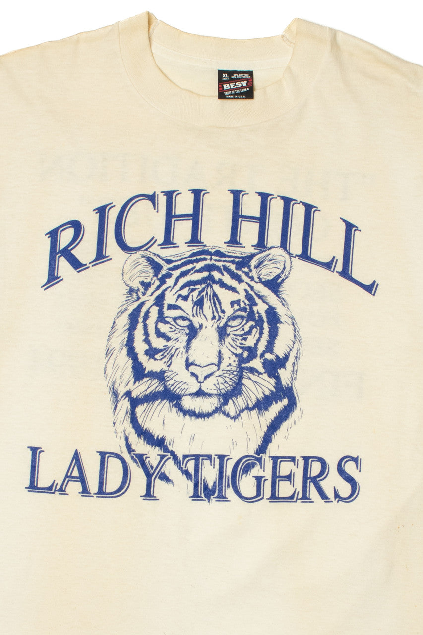 Vintage 1994 Rich Hill Lady Tigers Single Stitch T-Shirt