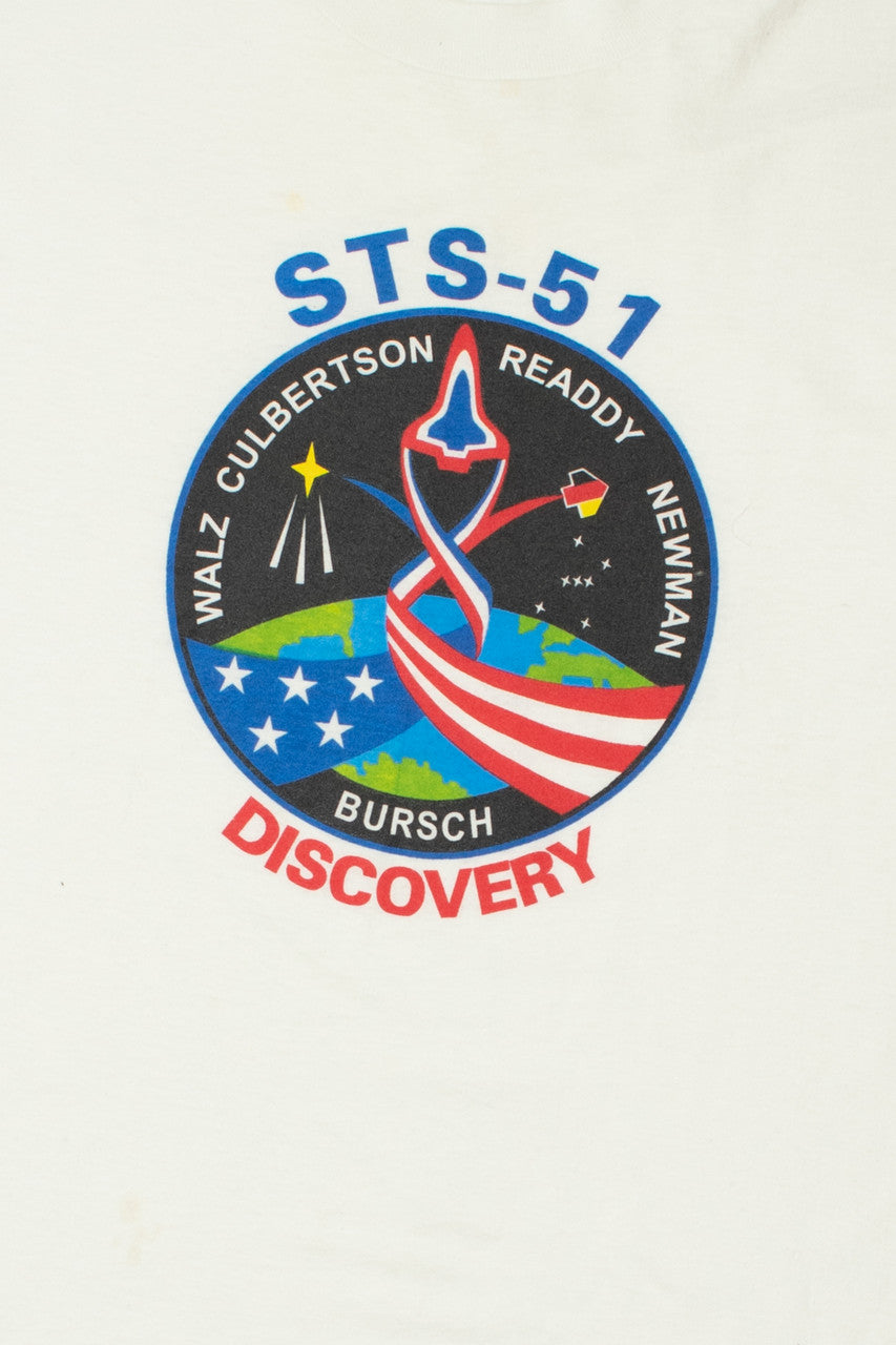 Vintage 1993 STS-51 Discovery NASA Space Mission T-Shirt