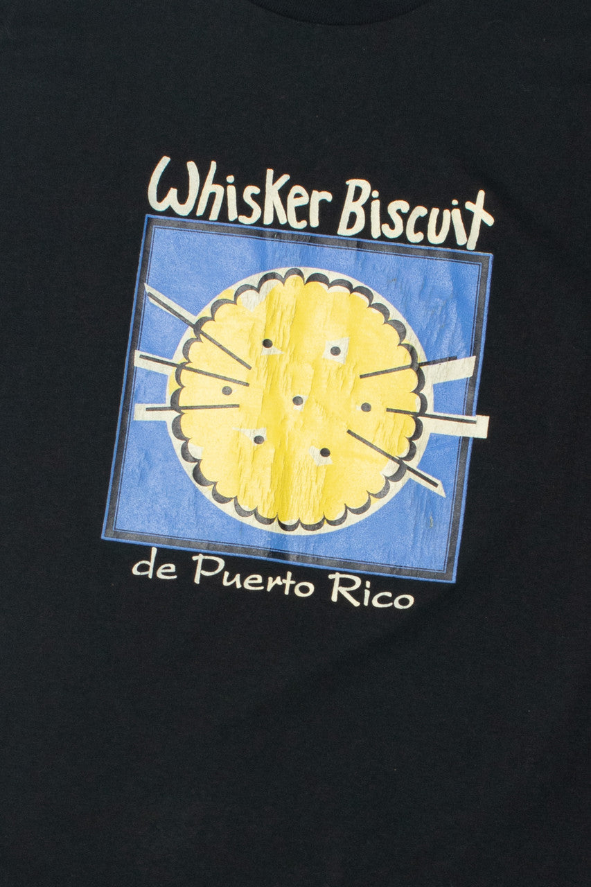 Vintage "Whisker Biscuit de Puerto Rico" Single Stitch T-Shirt