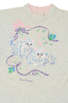 Vintage "Busch Gardens" Embossed Cat Print T-Shirt