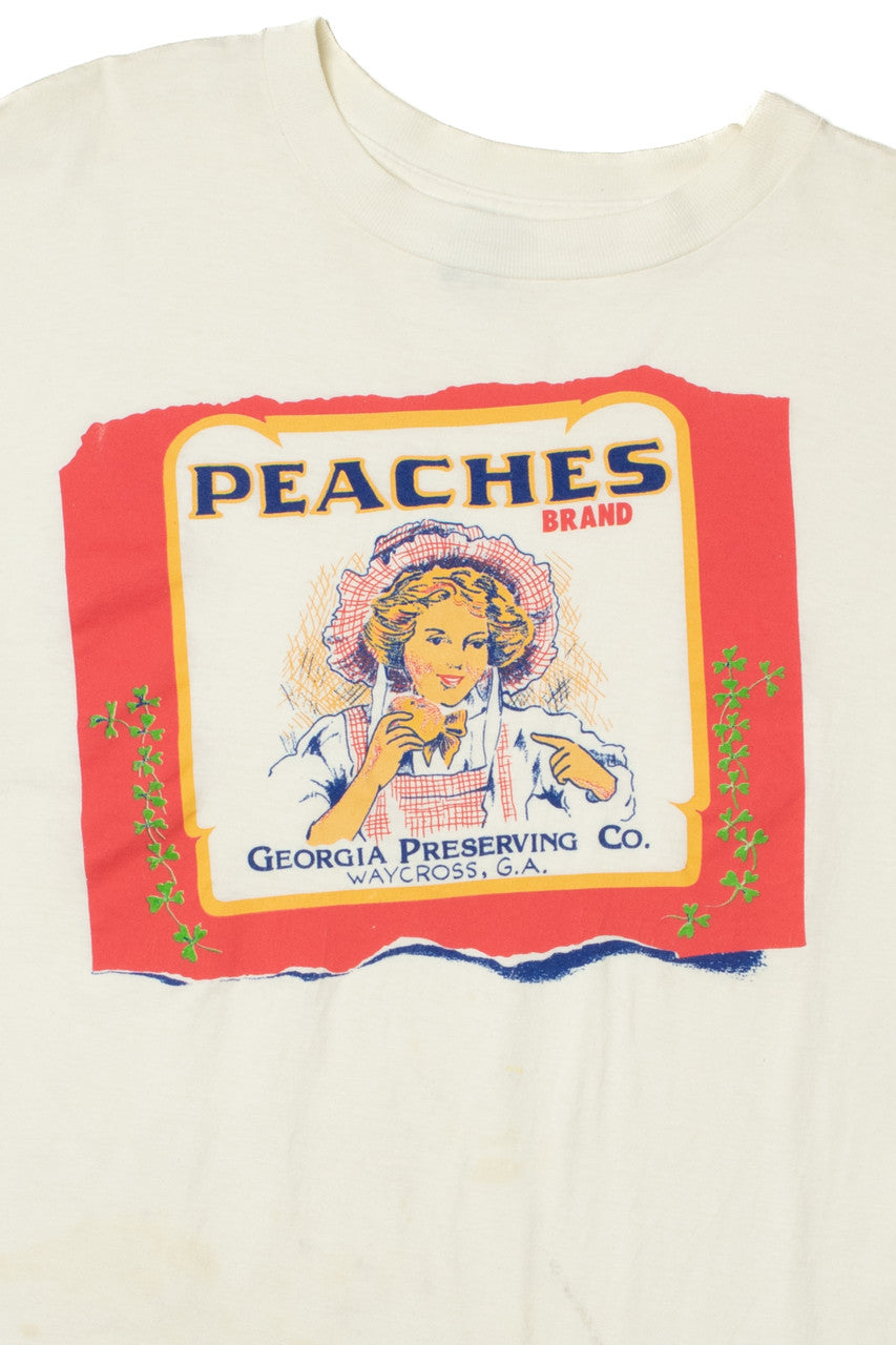 Vintage "Peaches Brand" Georgia Preserving Co. Single Stitch T-Shirt