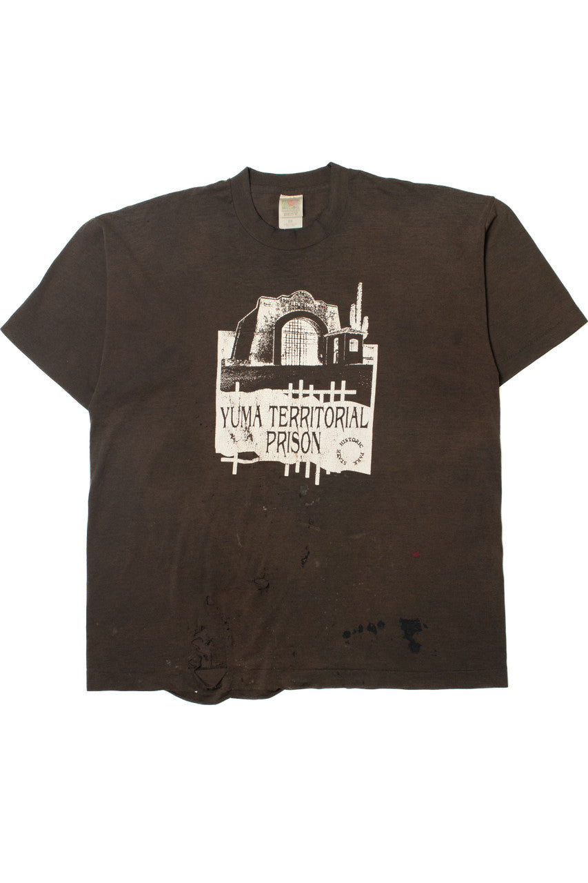 Vintage Thrashed "Yuma Territorial Prison" State Historic Park T-Shirt
