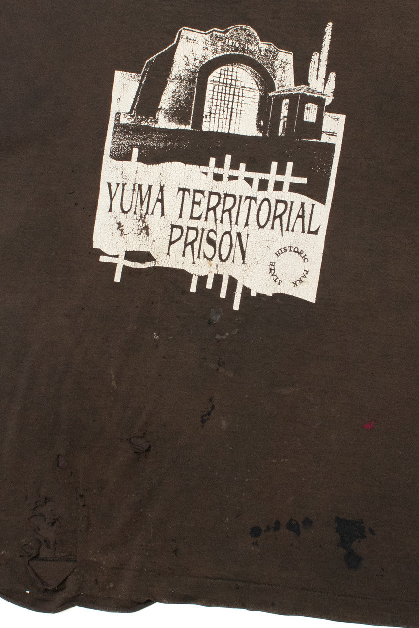 Vintage Thrashed "Yuma Territorial Prison" State Historic Park T-Shirt