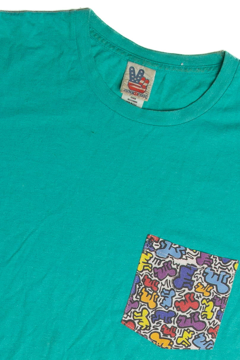 Vintage Keith Haring Pocket T-Shirt