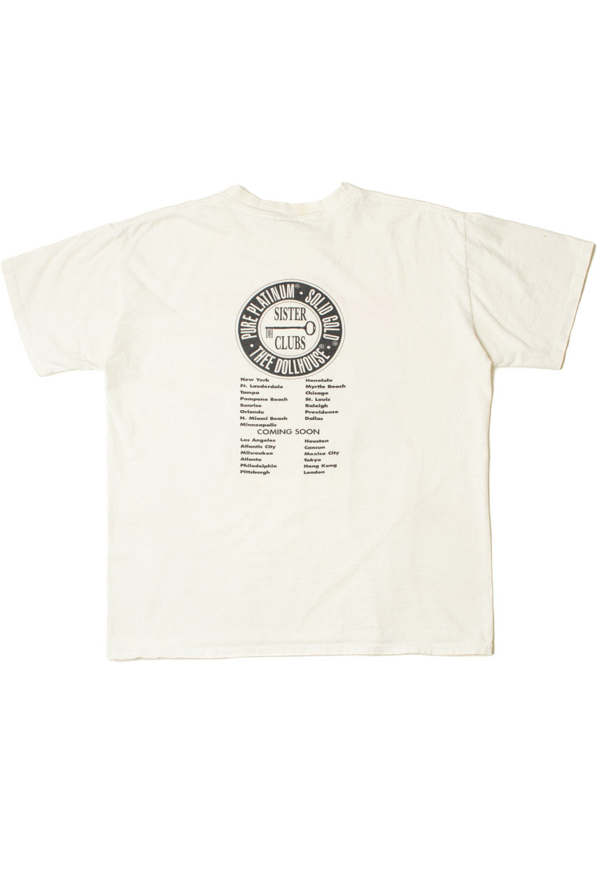Vintage "Thee Doll House" USA Gentlemen's Club T-Shirt (1990s)