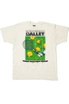Vintage 1994 Western Arkansas Ballet Tennis Print T-Shirt