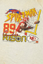 Vintage 1997 Spider-Man Andre Rison Kansas City Chiefs NFL T-Shirt
