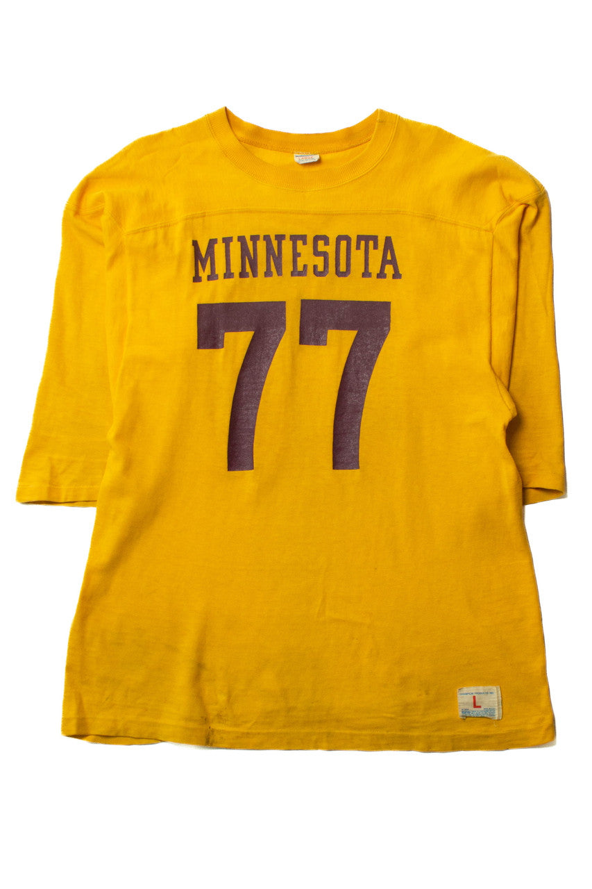Vintage Minnesota Gophers #77 Football T-Shirt (1970s)