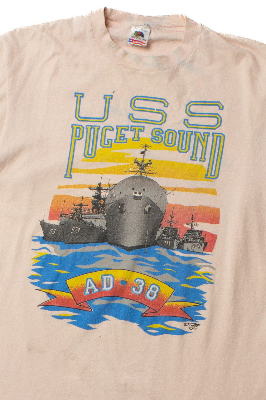 Vintage USS Puget Sound T-Shirt (1990s)