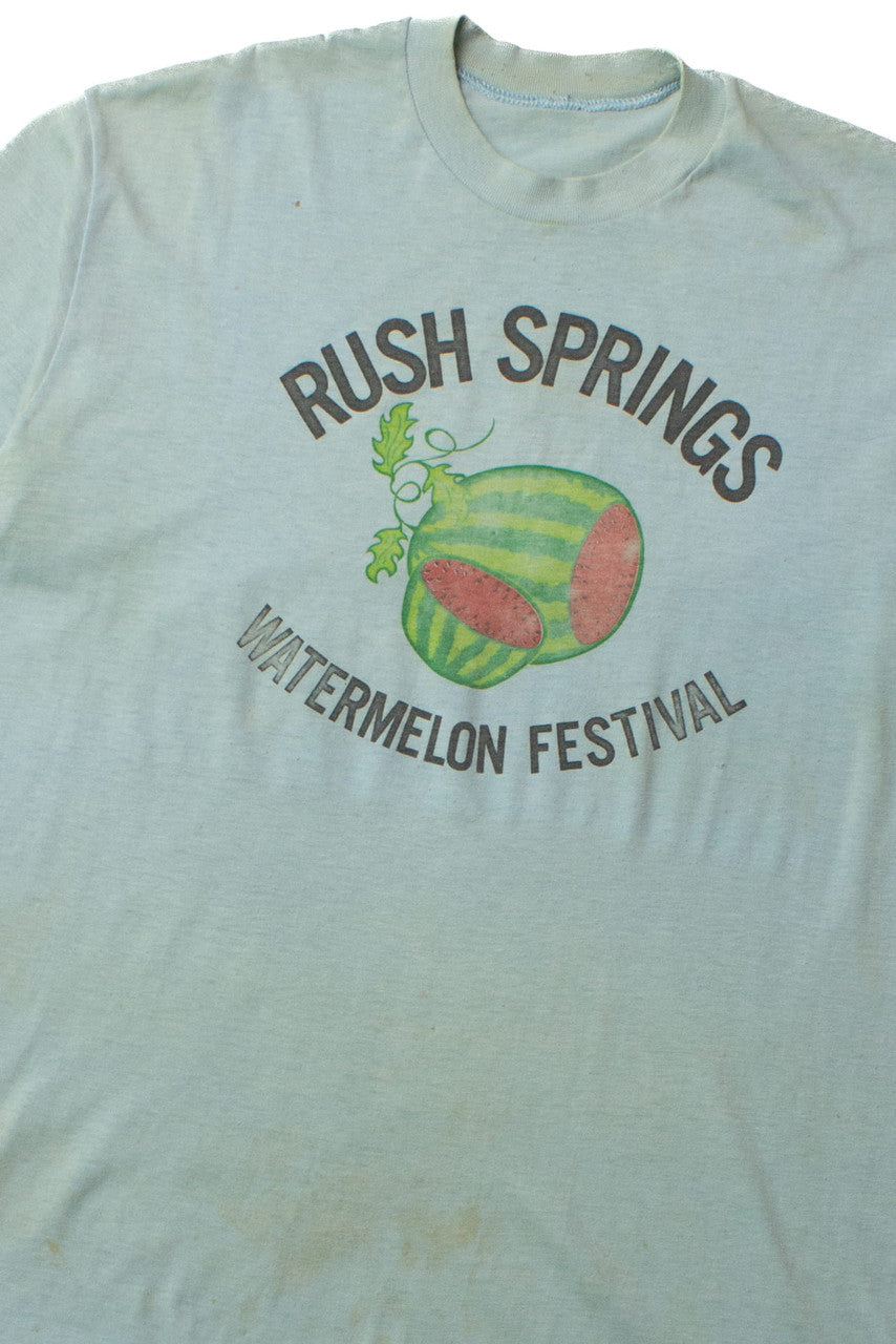 Vintage Rush Springs Watermelon Festival T-Shirt (1970s)