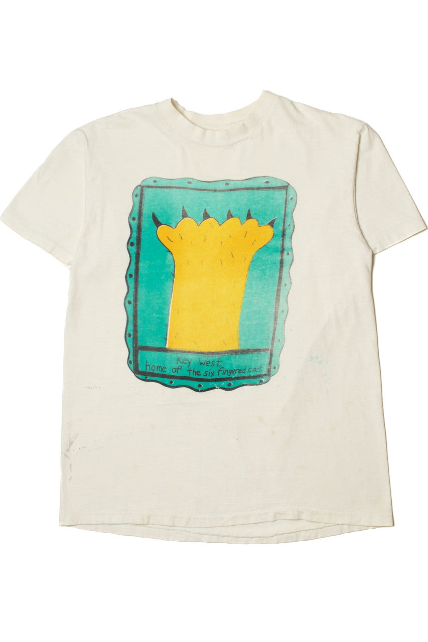 Vintage Key West Hemingway Home "Home Of The Six Fingered Cat" T-Shirt