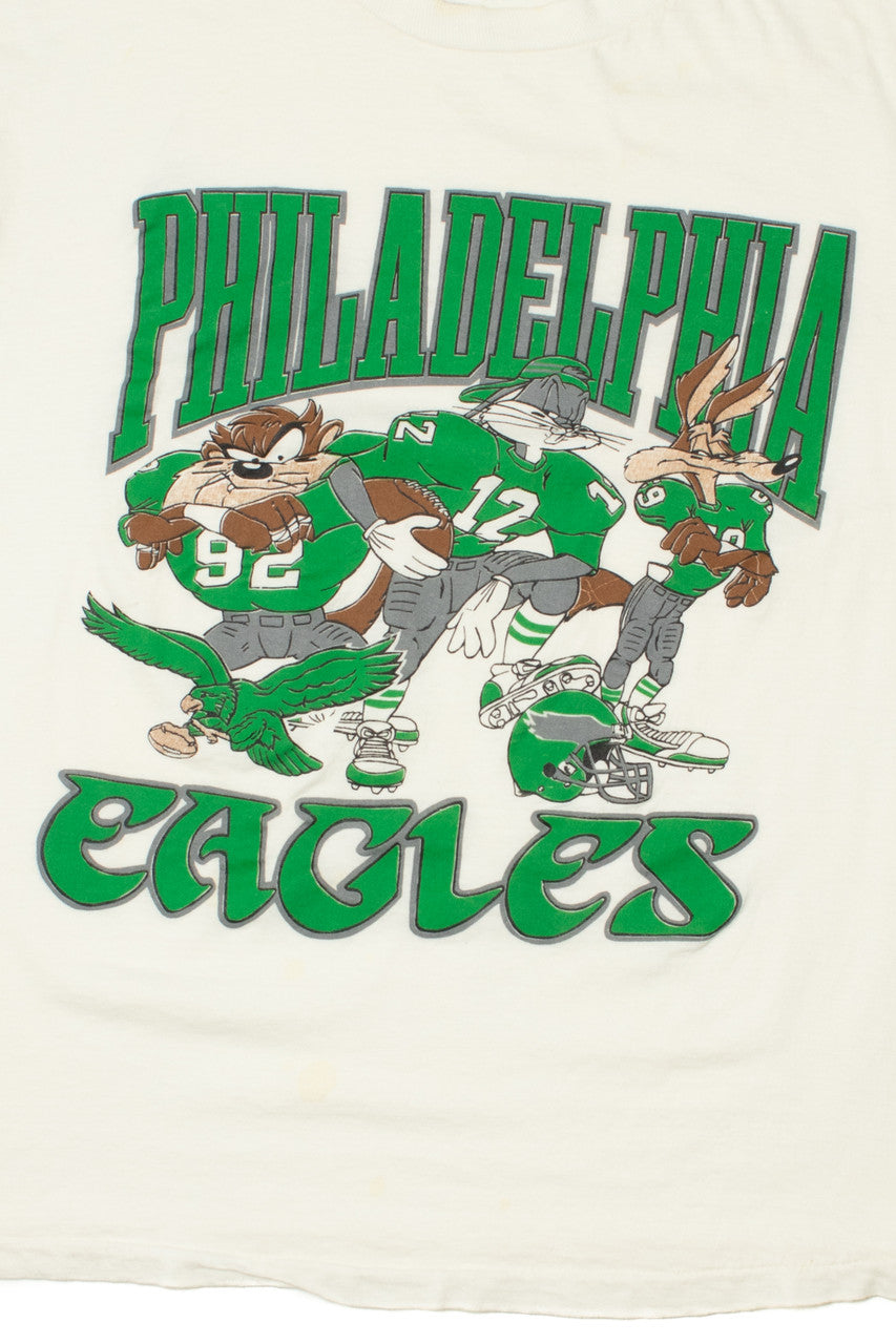 Vintage Philadelphia Eagles Looney Tunes Football T-Shirt