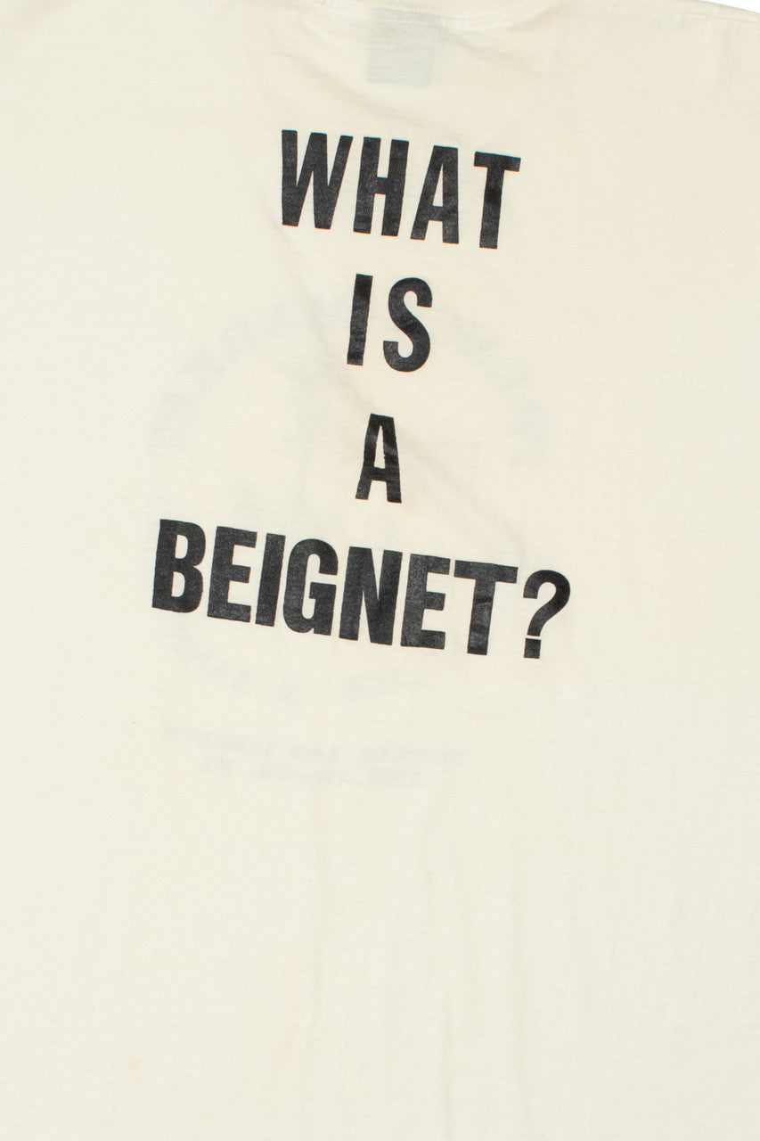 Vintage "What Is A Beignet?" French Market Cafe T-Shirt