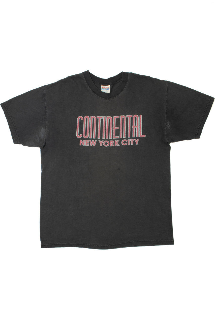 Vintage Distressed "Continental New York City" Single Stitch T-Shirt