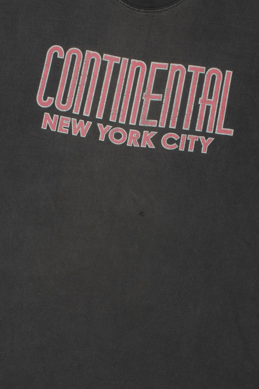 Vintage Distressed "Continental New York City" Single Stitch T-Shirt