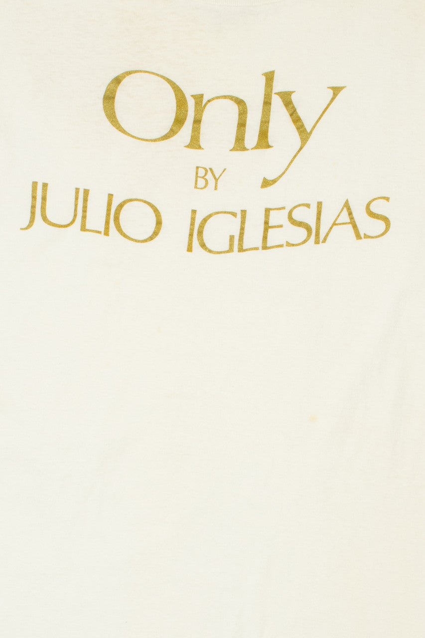 Vintage "Only By Julio Iglesias" Perfume Promo T-Shirt