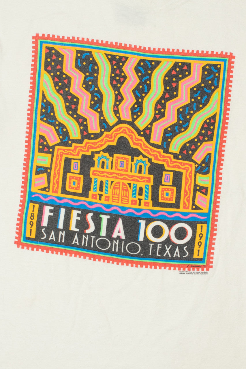 Vintage 1991 "Fiesta 100 San Antonio, Texas" T-Shirt