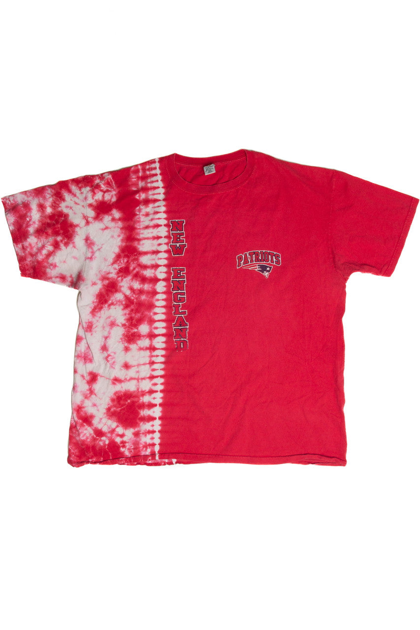 Vintage New England Patriots Tie-Dye T-Shirt