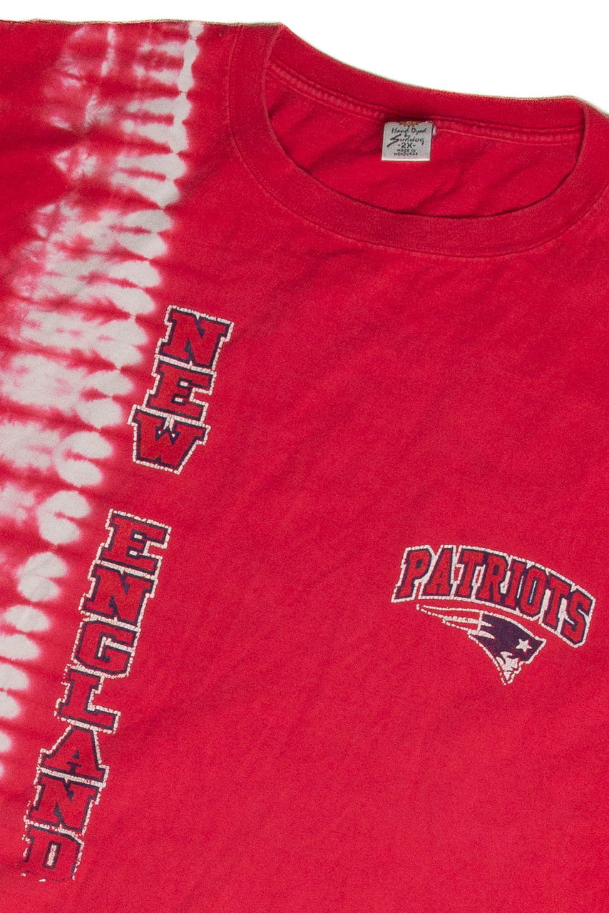 Vintage New England Patriots Tie-Dye T-Shirt