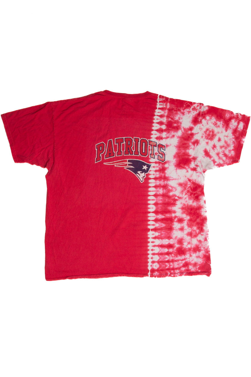 Vintage New England Patriots Tie-Dye T-Shirt