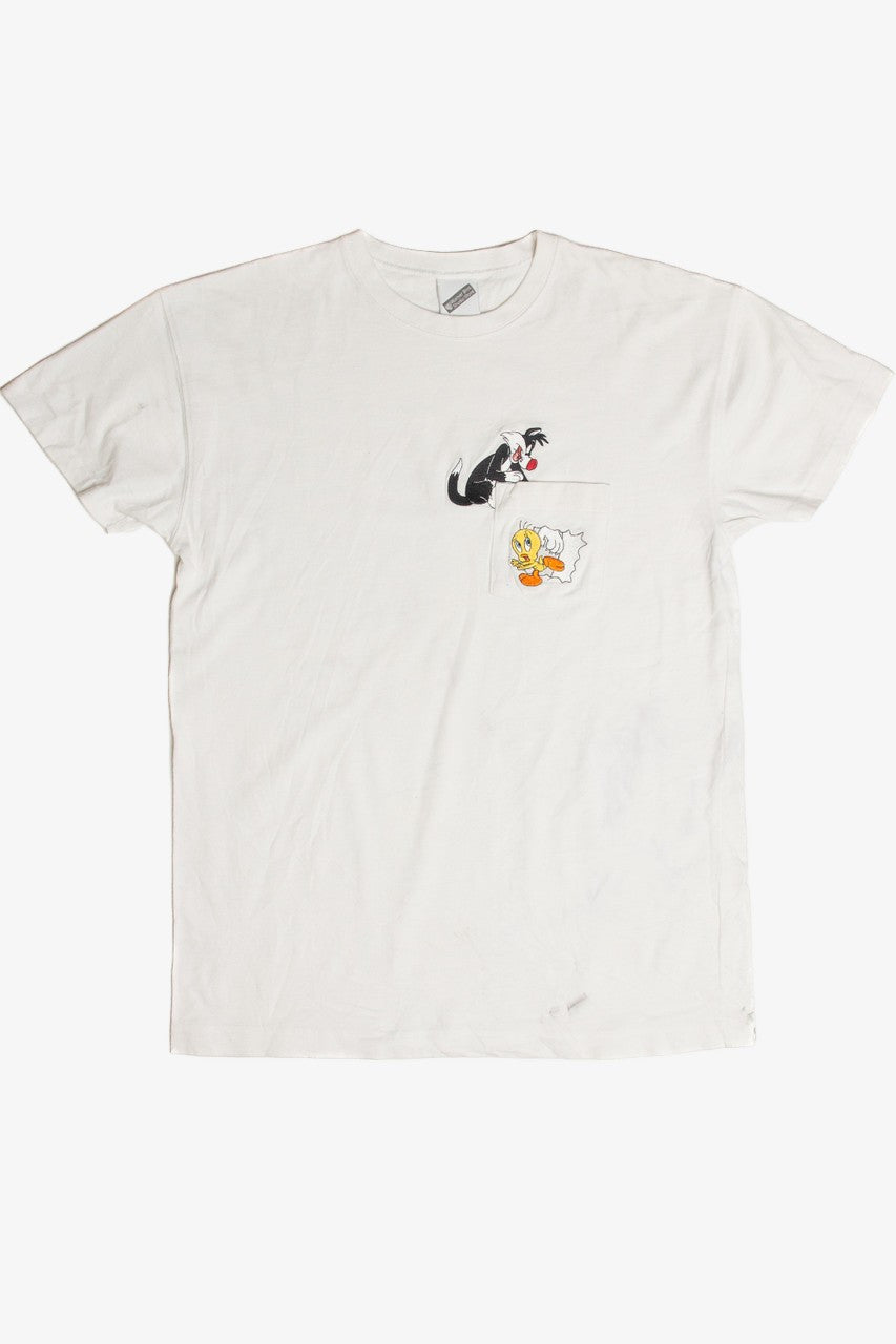 Vintage Sylvester and Tweety Embroidered Pocket T-Shirt – Ragstock