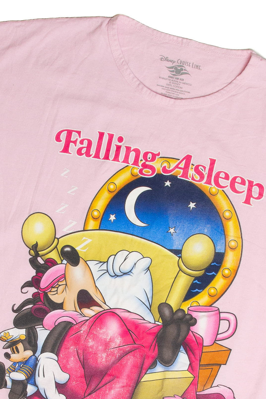 Vintage Falling Asleep Disney Cruise T-Shirt