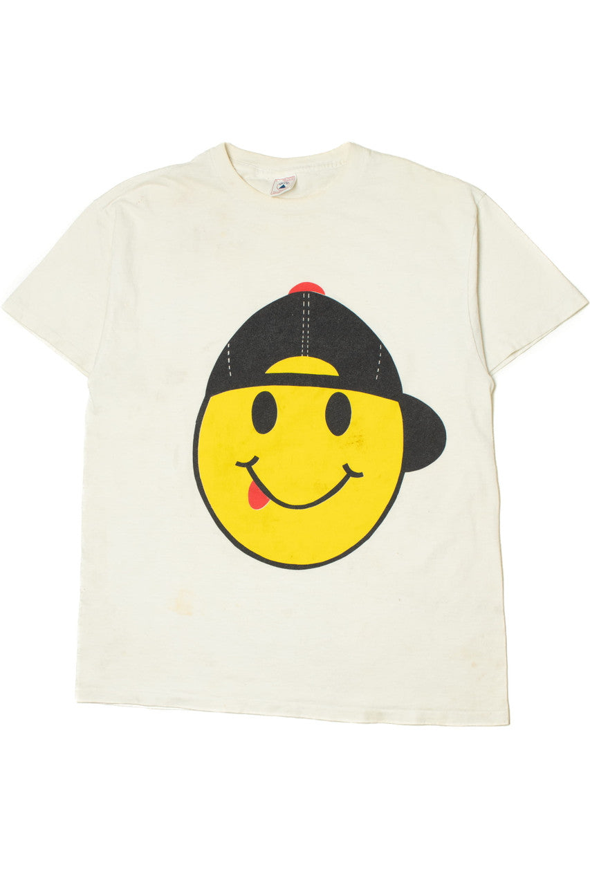 Vintage Cool Guy Smiley Face T-Shirt