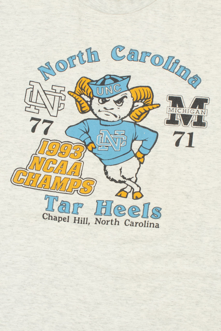 Vintage 1993 UNC North Carolina NCAA Champions T-Shirt