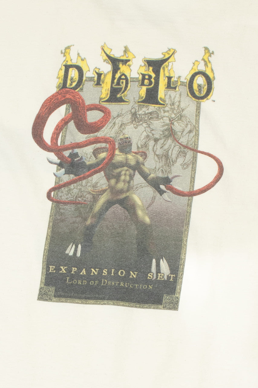 Vintage Diablo II "Lord Of Destruction" Blizzard North Games T-Shirt