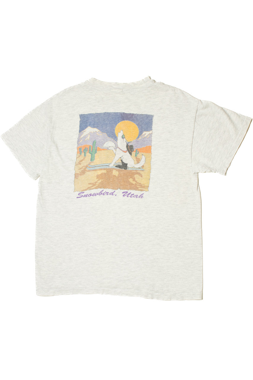 Vintage "Snowbird, Utah" Coyote Desert Scene Keyhole Junction T-Shirt