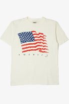 Vintage 1991 "America" Embossed Flag T-Shirt