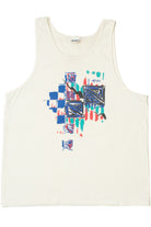 Vintage Block Print Dolfin International T-Shirt Tank Top