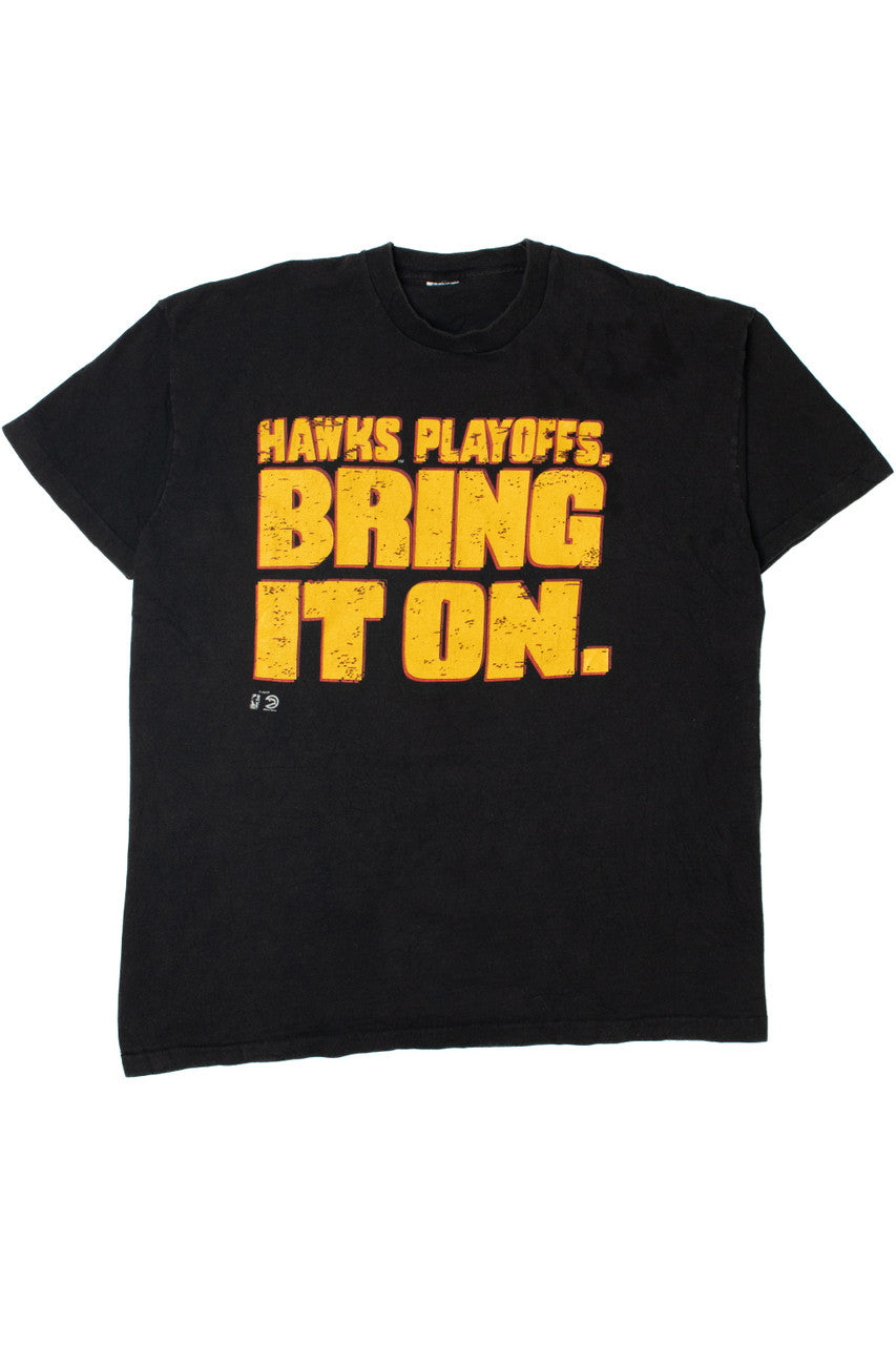 Vintage NBA Atlanta "Hawks Playoffs. Bring It On." T-Shirt