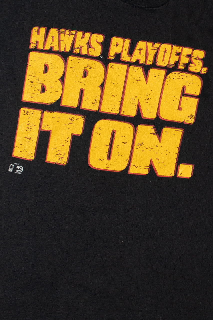 Vintage NBA Atlanta "Hawks Playoffs. Bring It On." T-Shirt