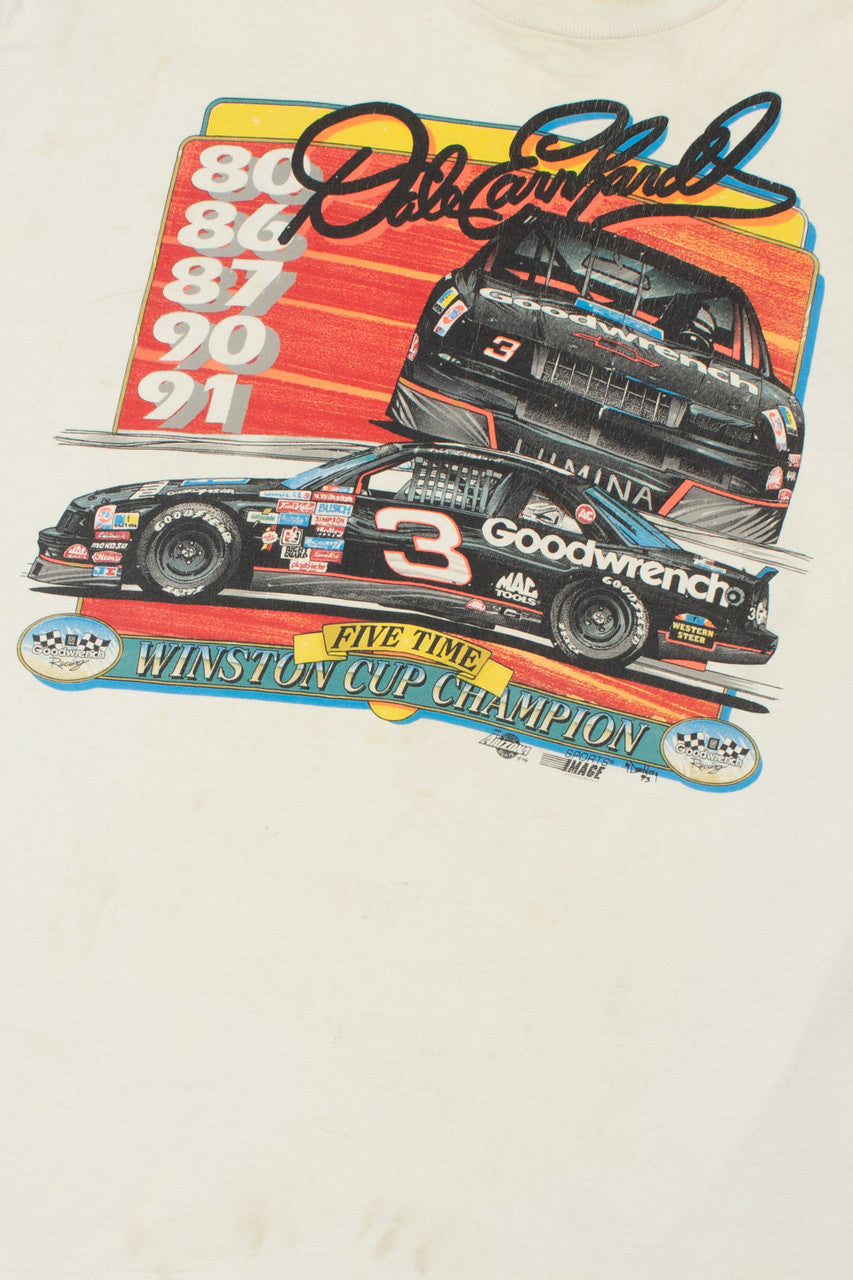 Vintage 1993 Dale Earnhardt "Five Time Winston Cup Champion" T-Shirt