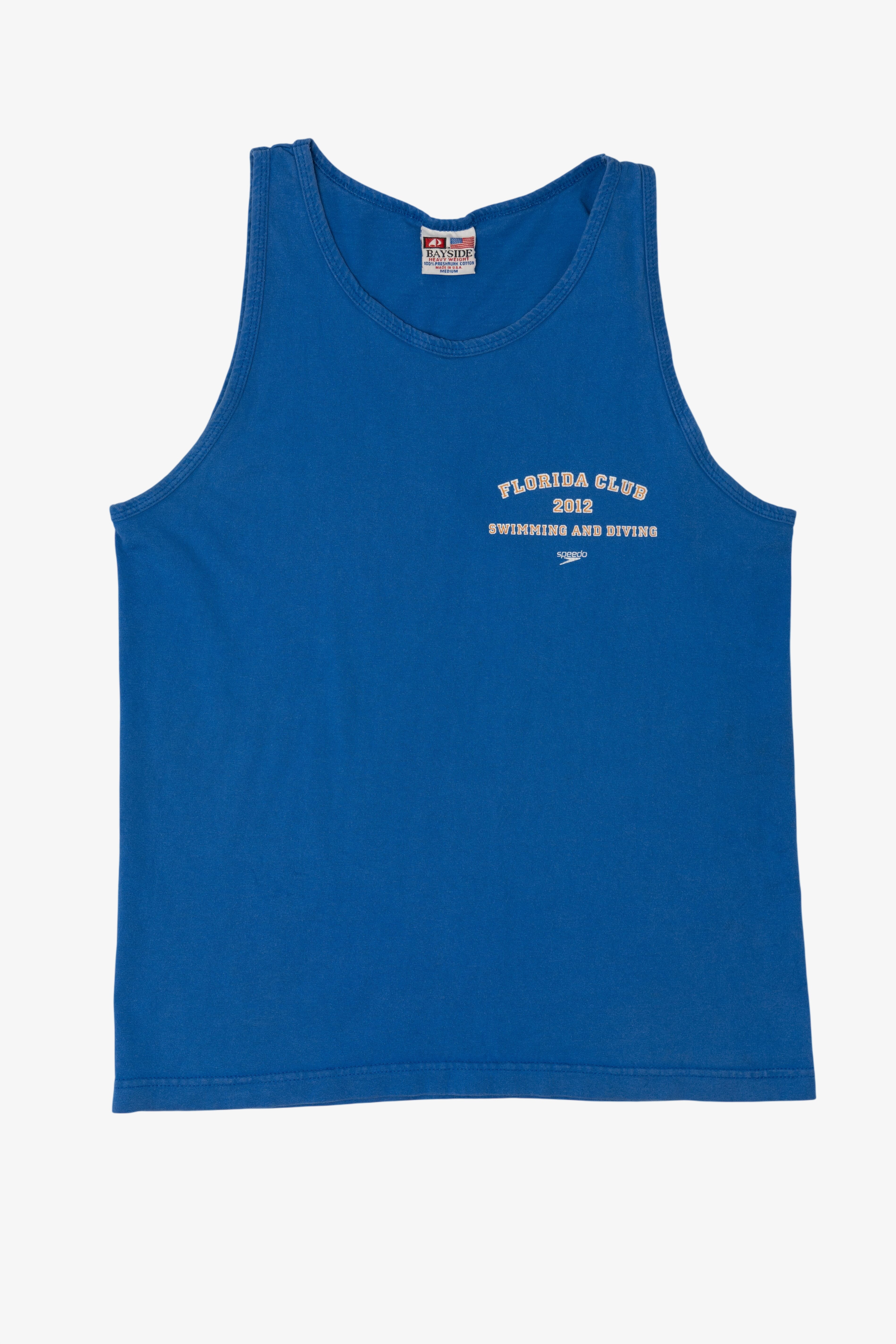 Blue Florida Club Swimming And Diving Sleeveless T-Shirt (2010s)