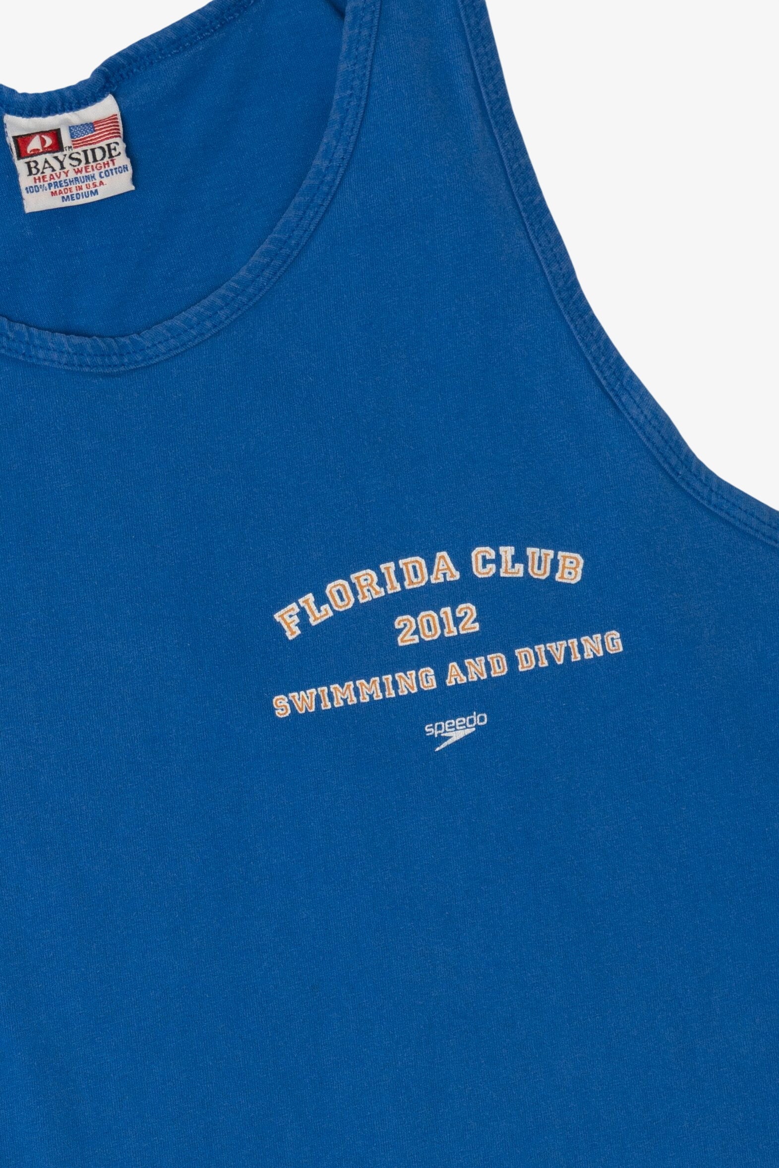 Blue Florida Club Swimming And Diving Sleeveless T-Shirt (2010s)
