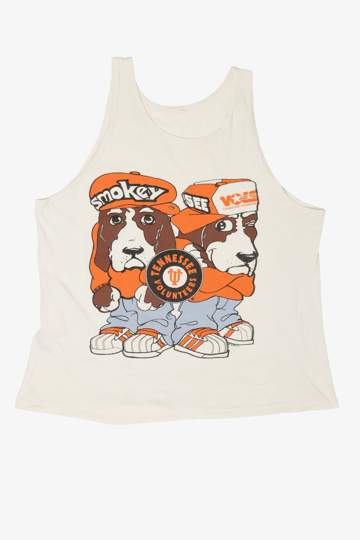 Vintage Tennessee Volunteers Smokey Mascot Tank Top (1990s)