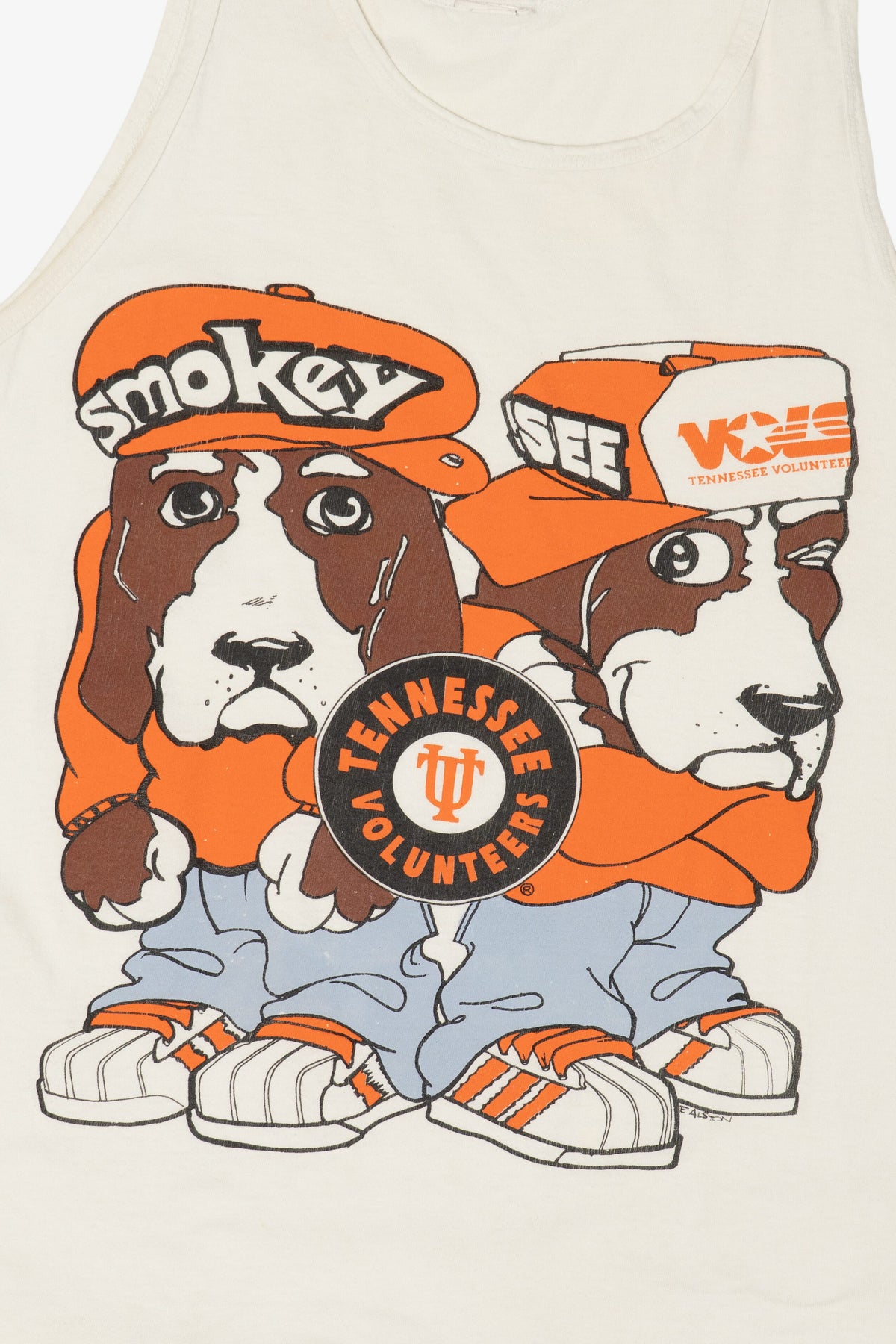 Vintage Tennessee Volunteers Smokey Mascot Tank Top (1990s)
